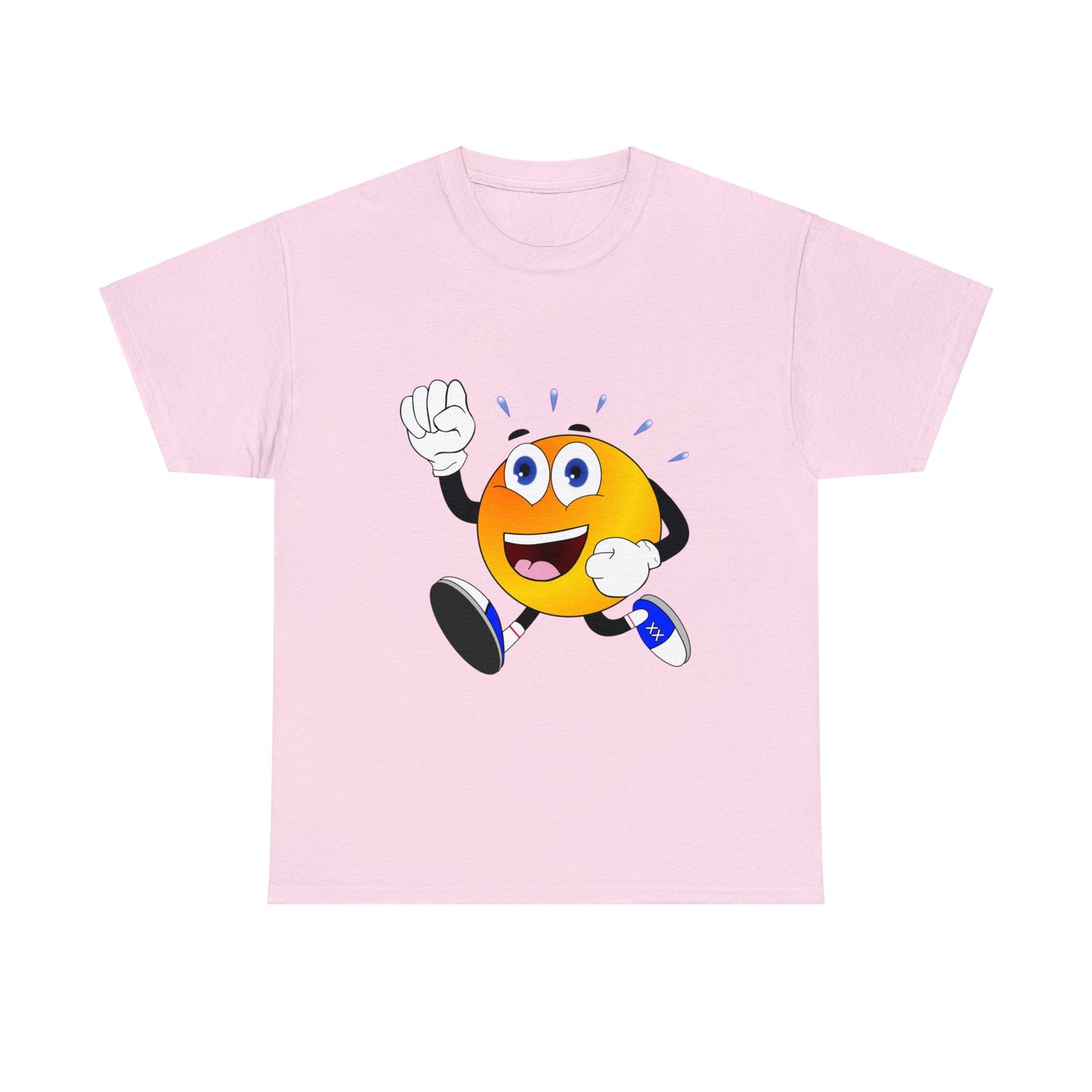 Unisex Retro Running Head Heavy Cotton Tee (Multiple Colours)