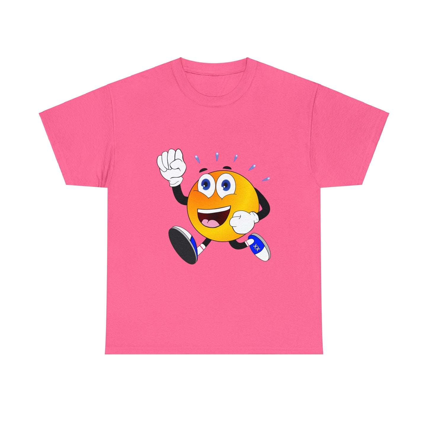 Unisex Retro Running Head Heavy Cotton Tee (Multiple Colours)