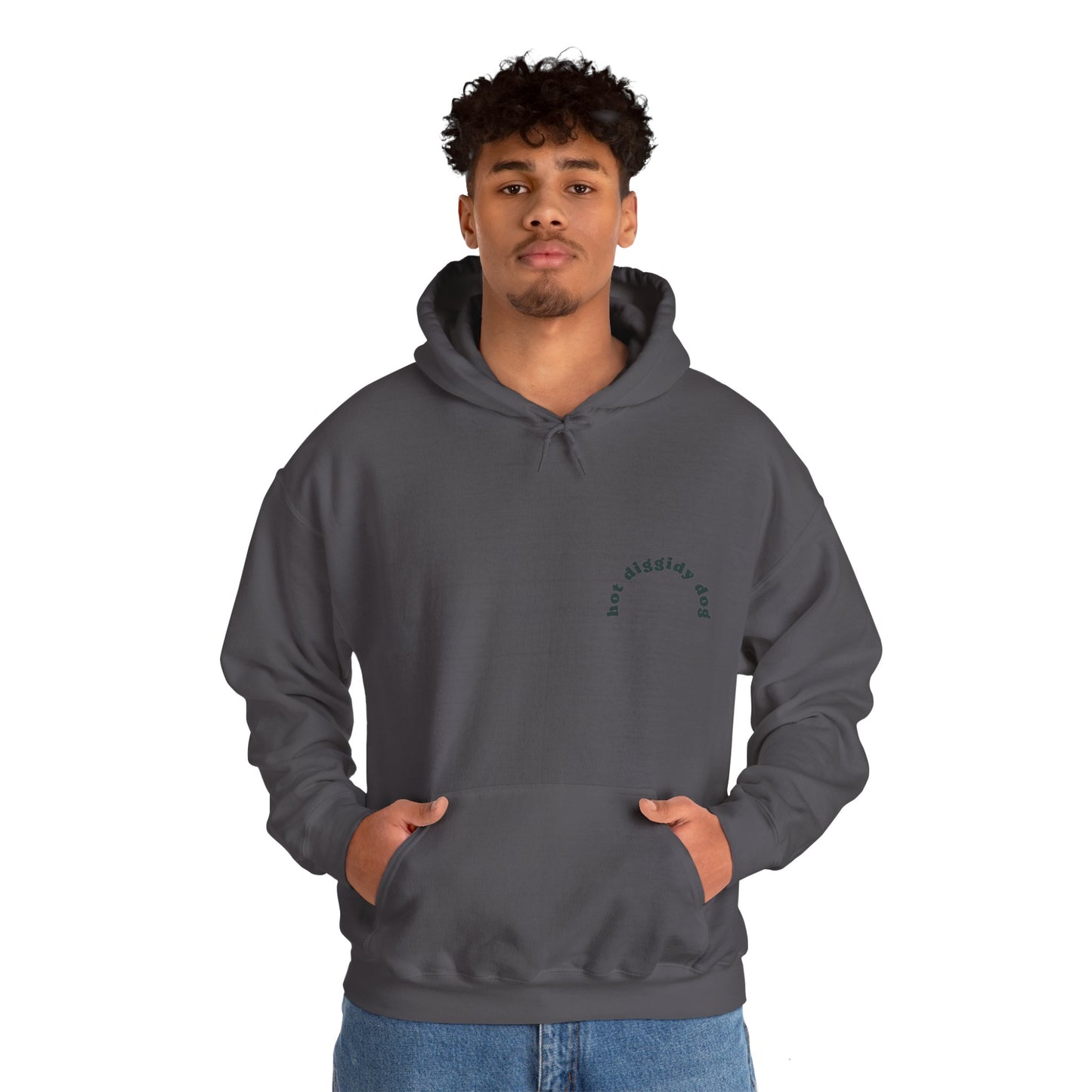 Unisex Retro Hot Diggidy Dog Heavy Blend™ Hooded Sweatshirt (Multiple Colours)