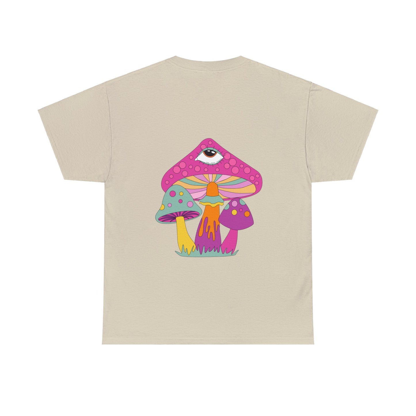 Unisex Trippy Mushrooms Good Vibes T-Shirt (Multiple Colours)