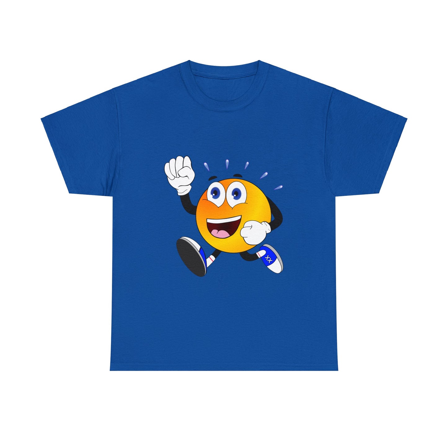 Unisex Retro Running Head Heavy Cotton Tee (Multiple Colours)
