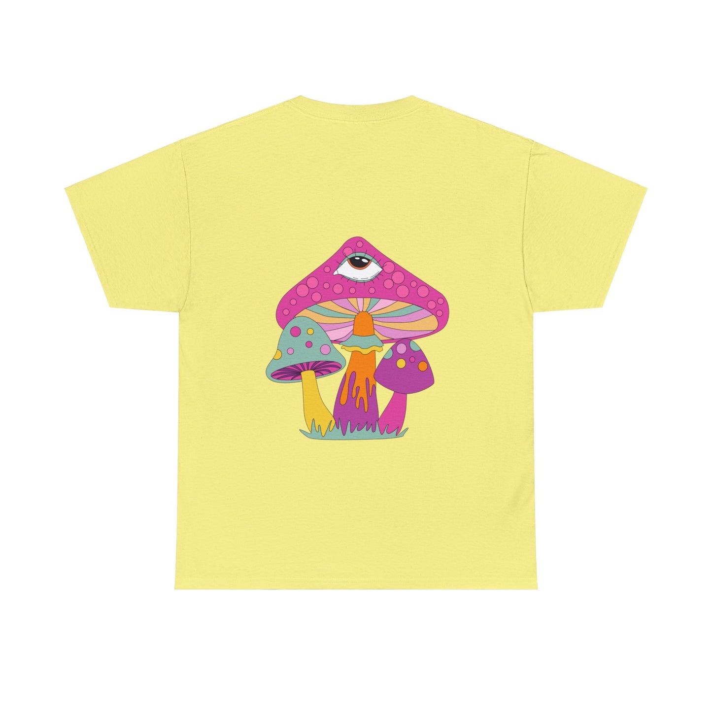 Unisex Trippy Mushrooms Good Vibes T-Shirt (Multiple Colours)