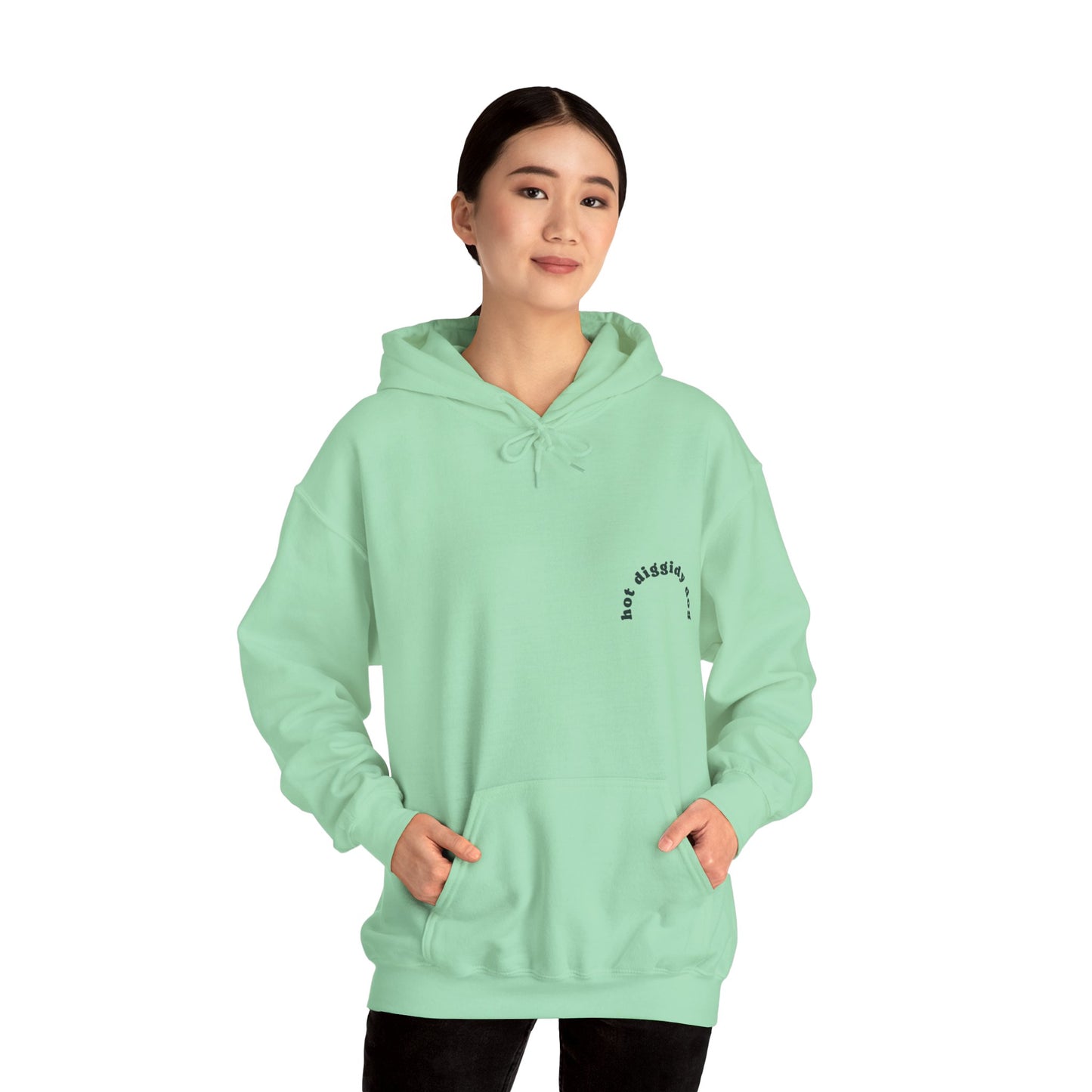 Unisex Retro Hot Diggidy Dog Heavy Blend™ Hooded Sweatshirt (Multiple Colours)