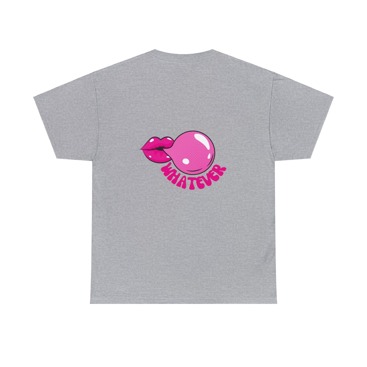 Unisex Whatever Lip Bubble Blowing T-shirt (Multiple Colours)