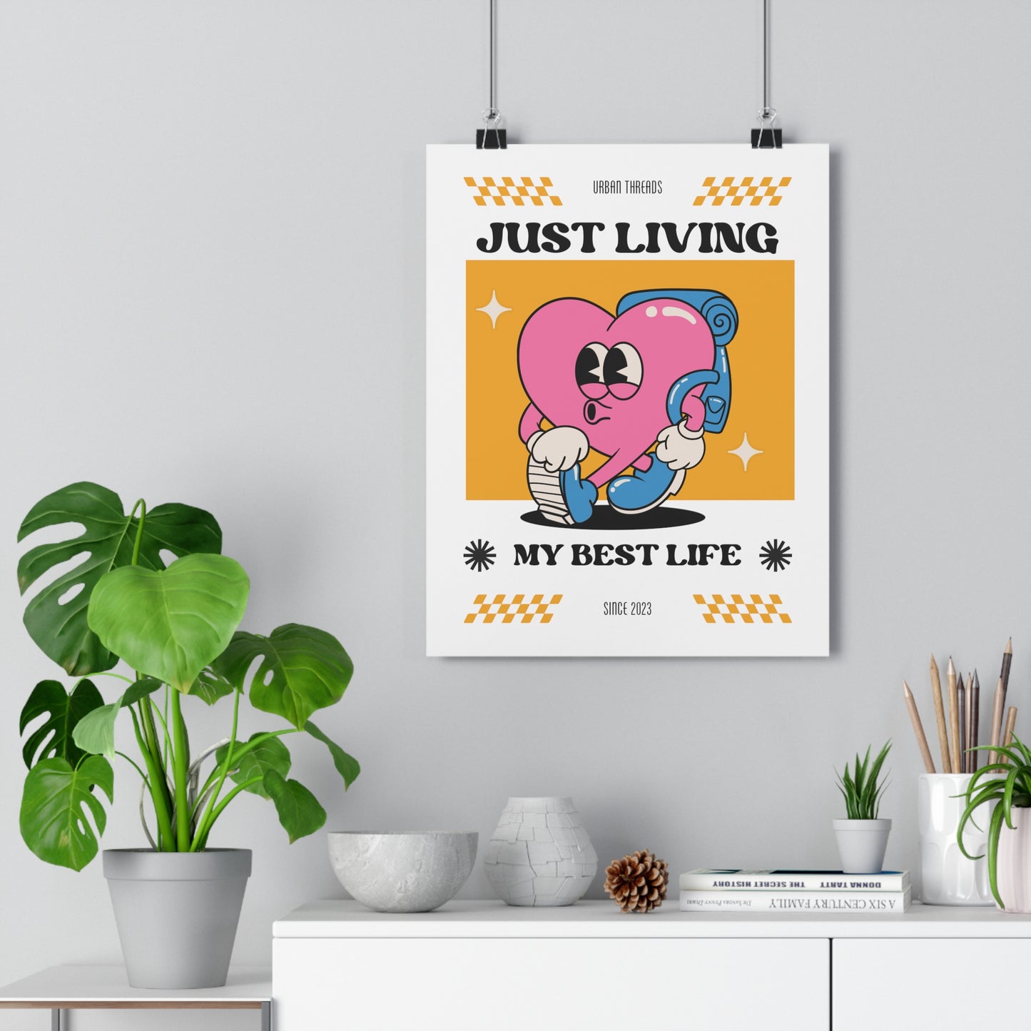 Just Living My Best Life Premium Paper Poster