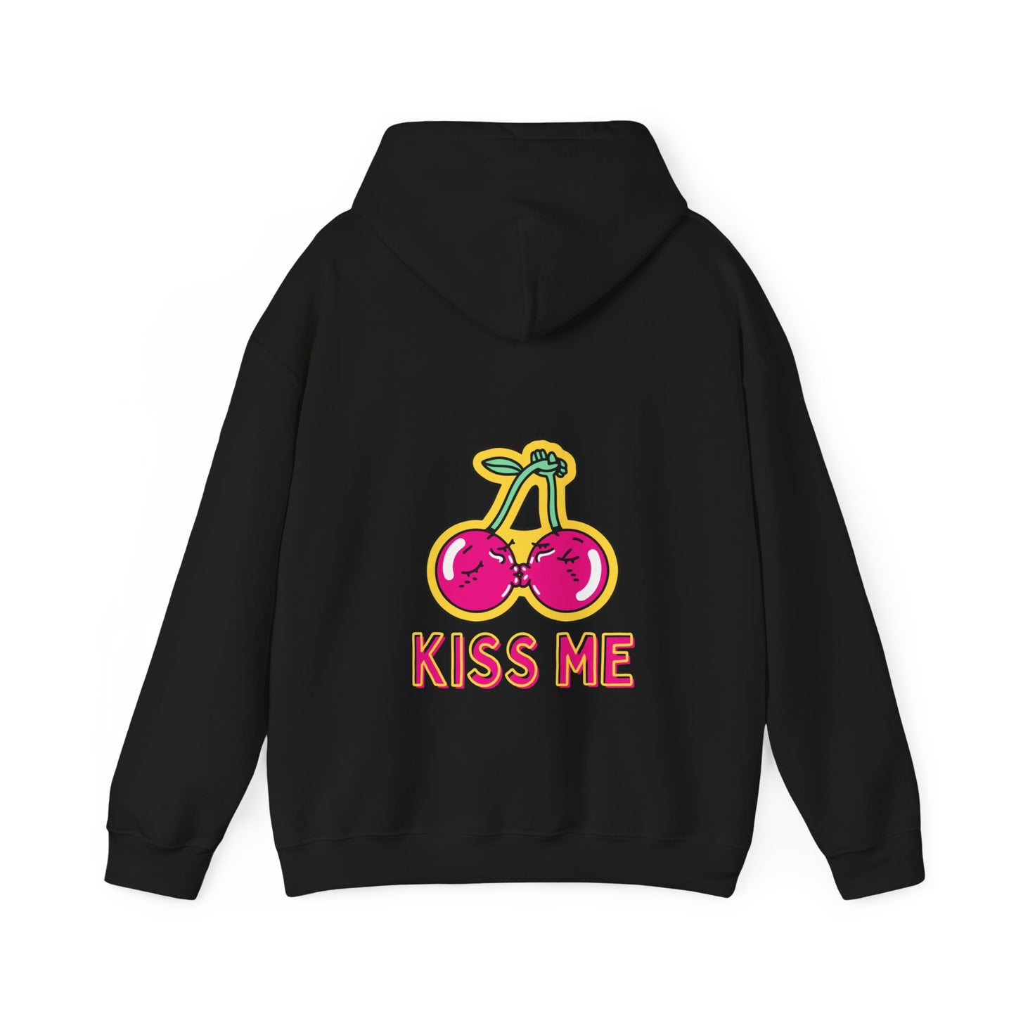 Unisex Kissing Cherries Kiss Me Heavy Blend⢠Hooded Sweatshirt (Multiple Colours)