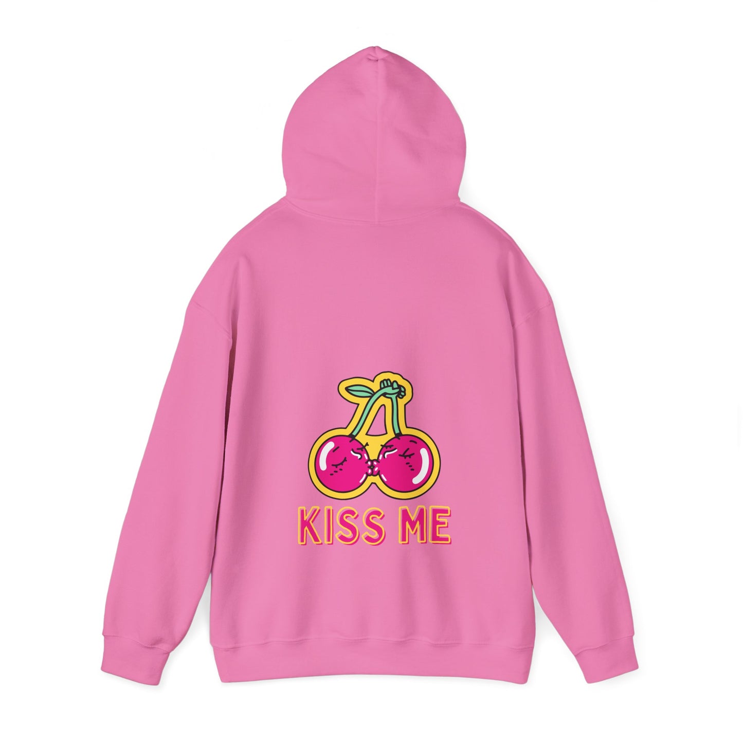 Unisex Kissing Cherries Kiss Me Heavy Blend⢠Hooded Sweatshirt (Multiple Colours)
