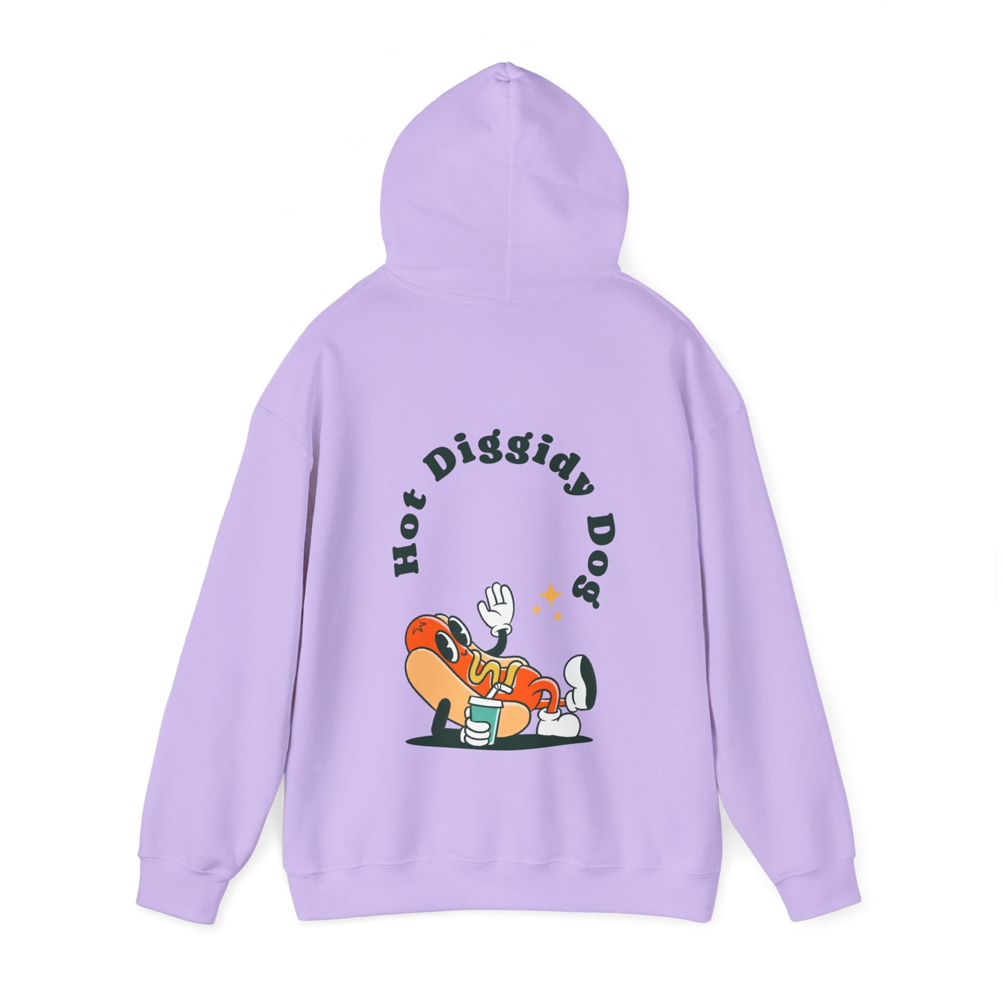 Unisex Retro Hot Diggidy Dog Heavy Blend™ Hooded Sweatshirt (Multiple Colours)