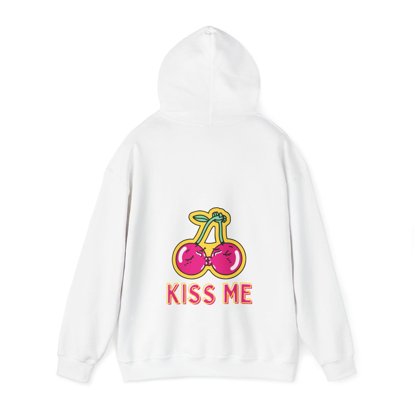 Unisex Kissing Cherries Kiss Me Heavy Blend⢠Hooded Sweatshirt (Multiple Colours)