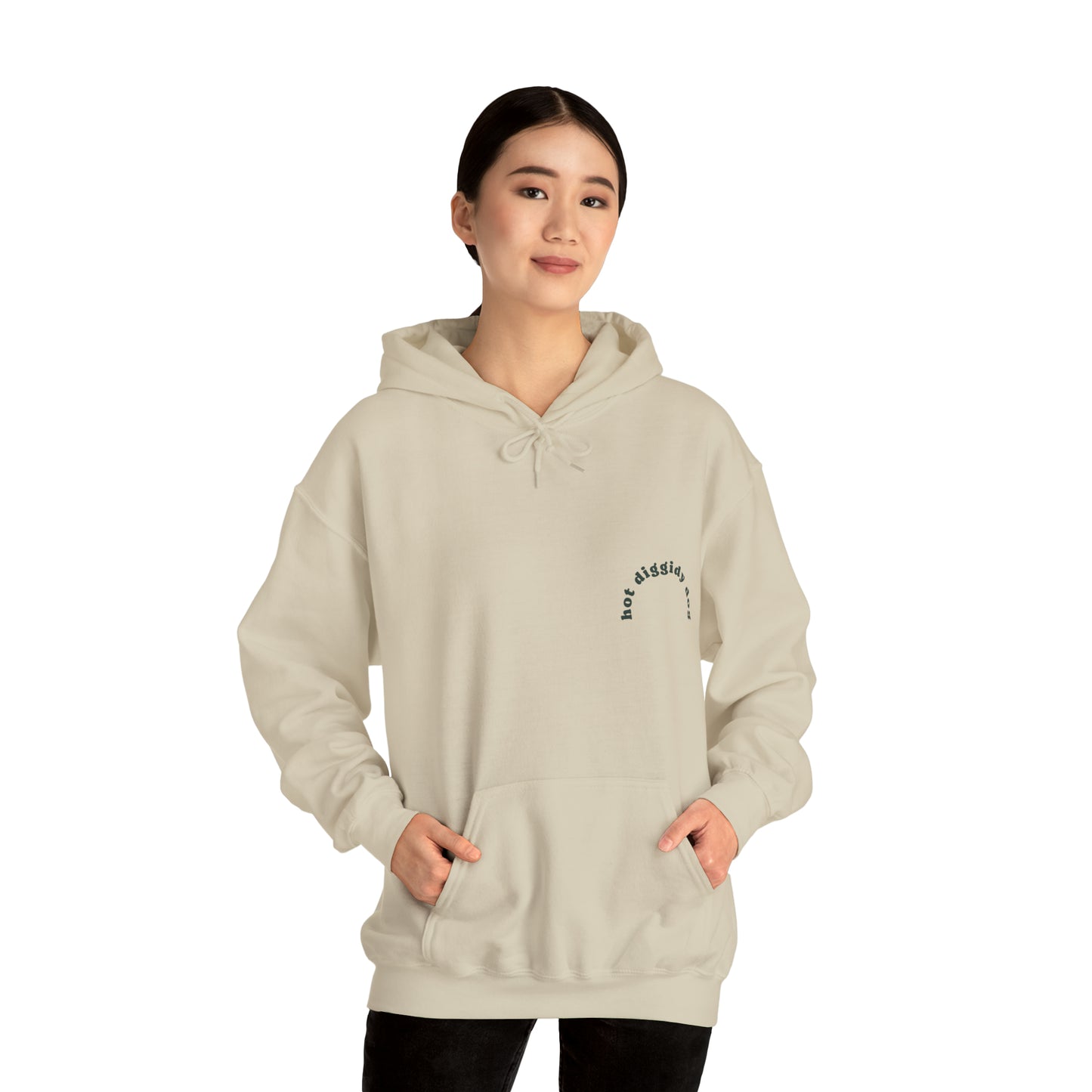 Unisex Retro Hot Diggidy Dog Heavy Blend™ Hooded Sweatshirt (Multiple Colours)