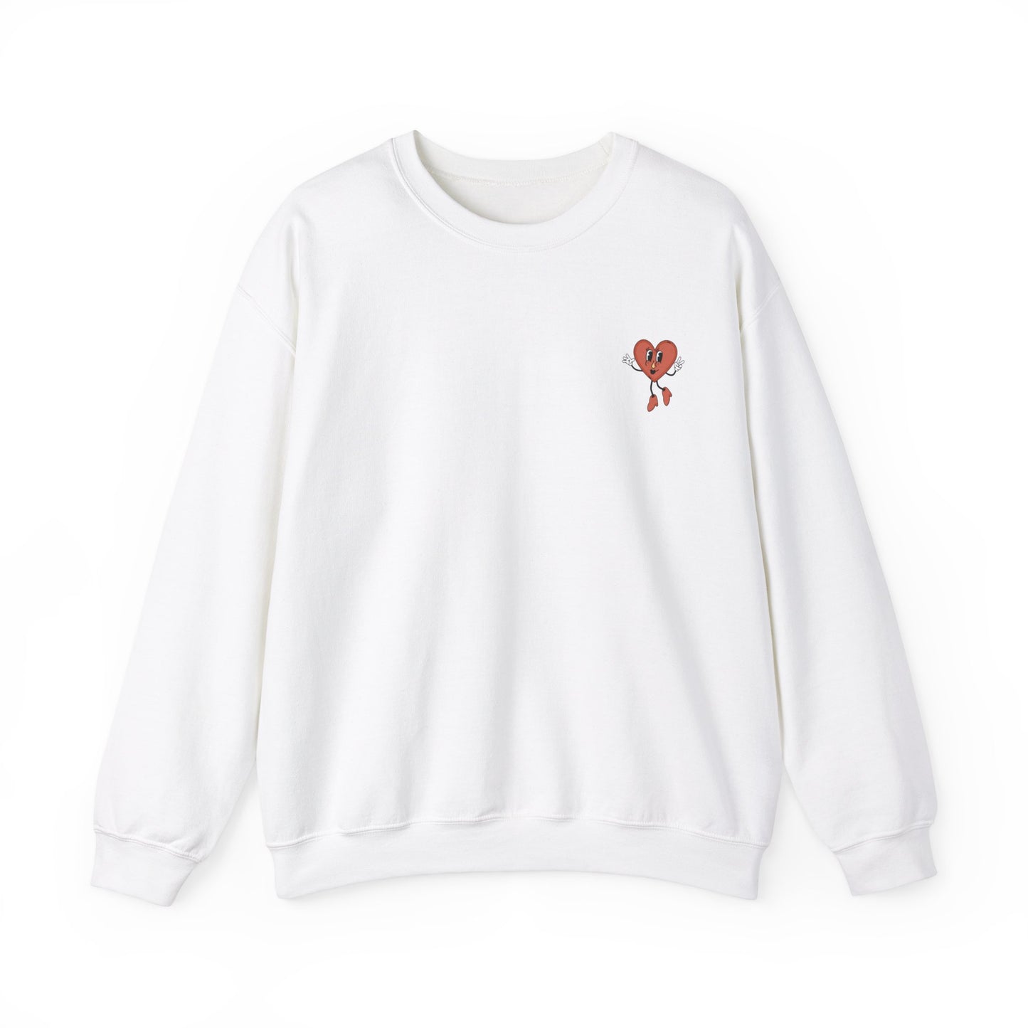 Welcome To The Heartbreak Hotel White Unisex Heavy Blend™ Crewneck Sweatshirt