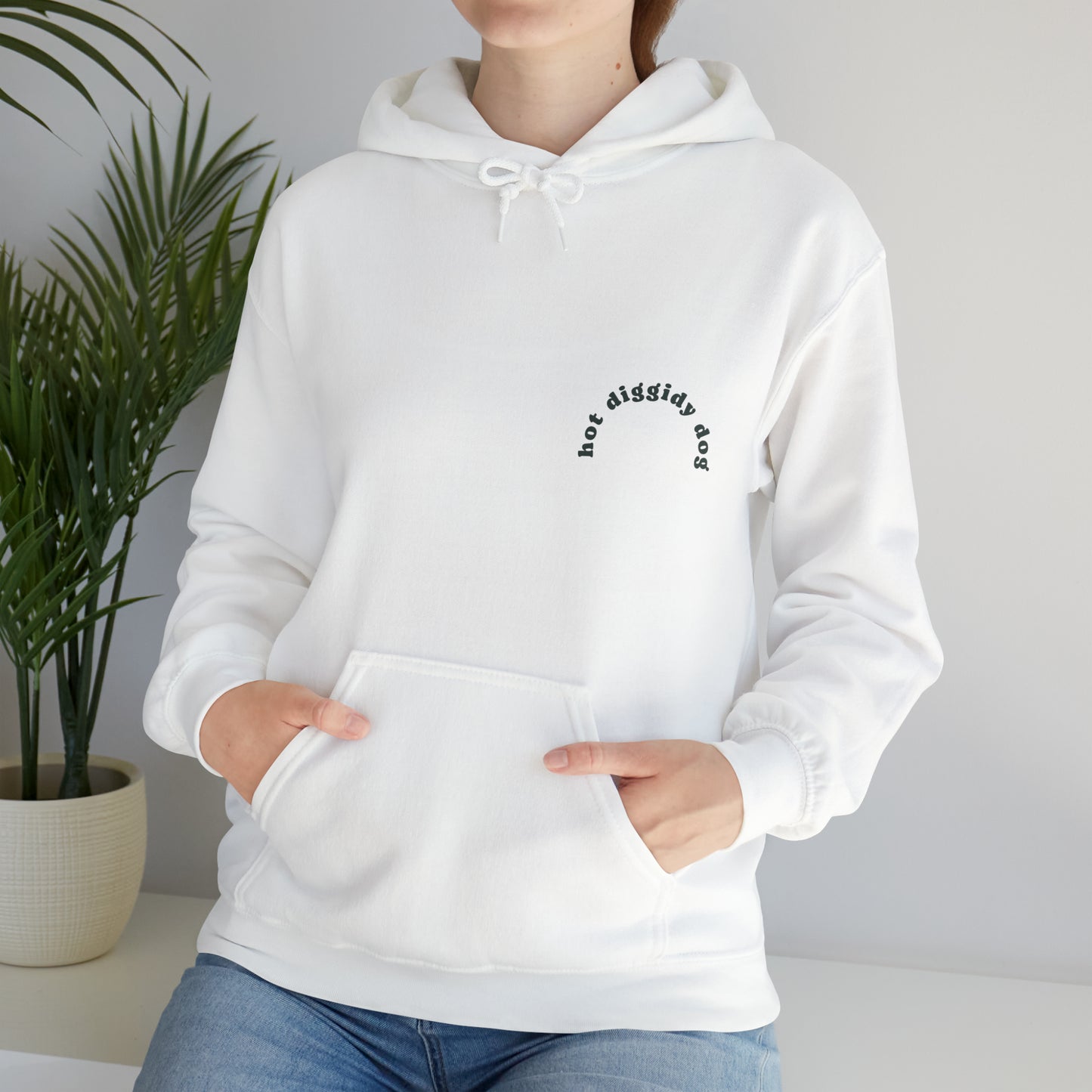 Unisex Retro Hot Diggidy Dog Heavy Blend™ Hooded Sweatshirt (Multiple Colours)