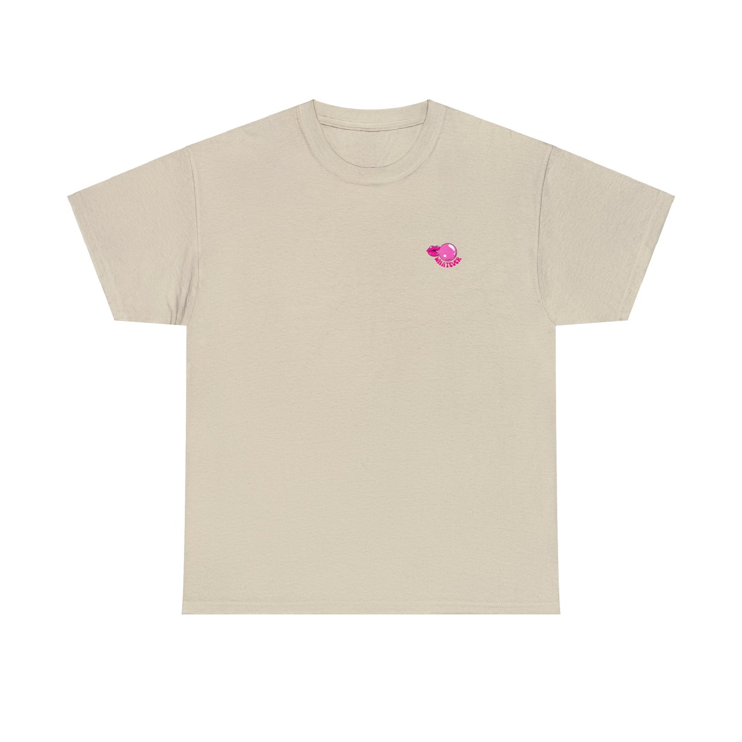 Unisex Whatever Lip Bubble Blowing T-shirt (Multiple Colours)