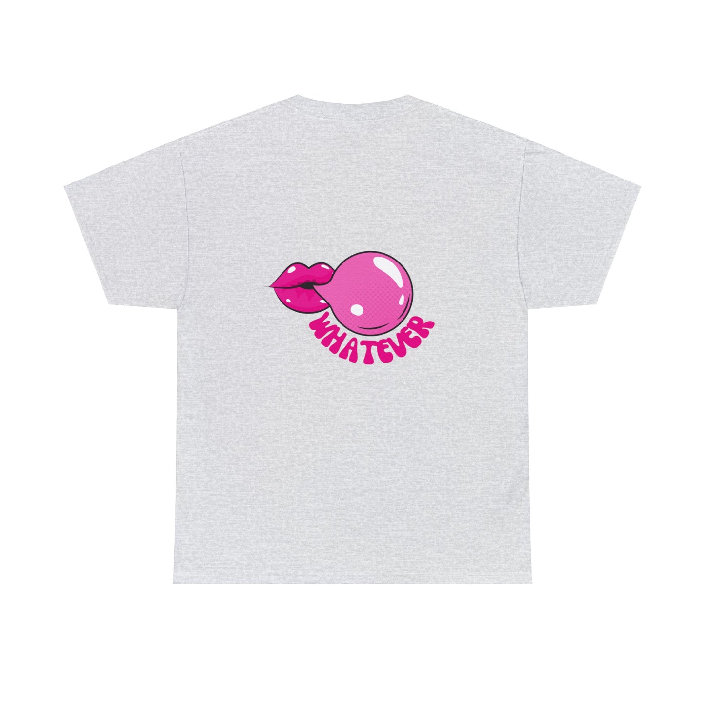 Unisex Whatever Lip Bubble Blowing T-shirt (Multiple Colours)