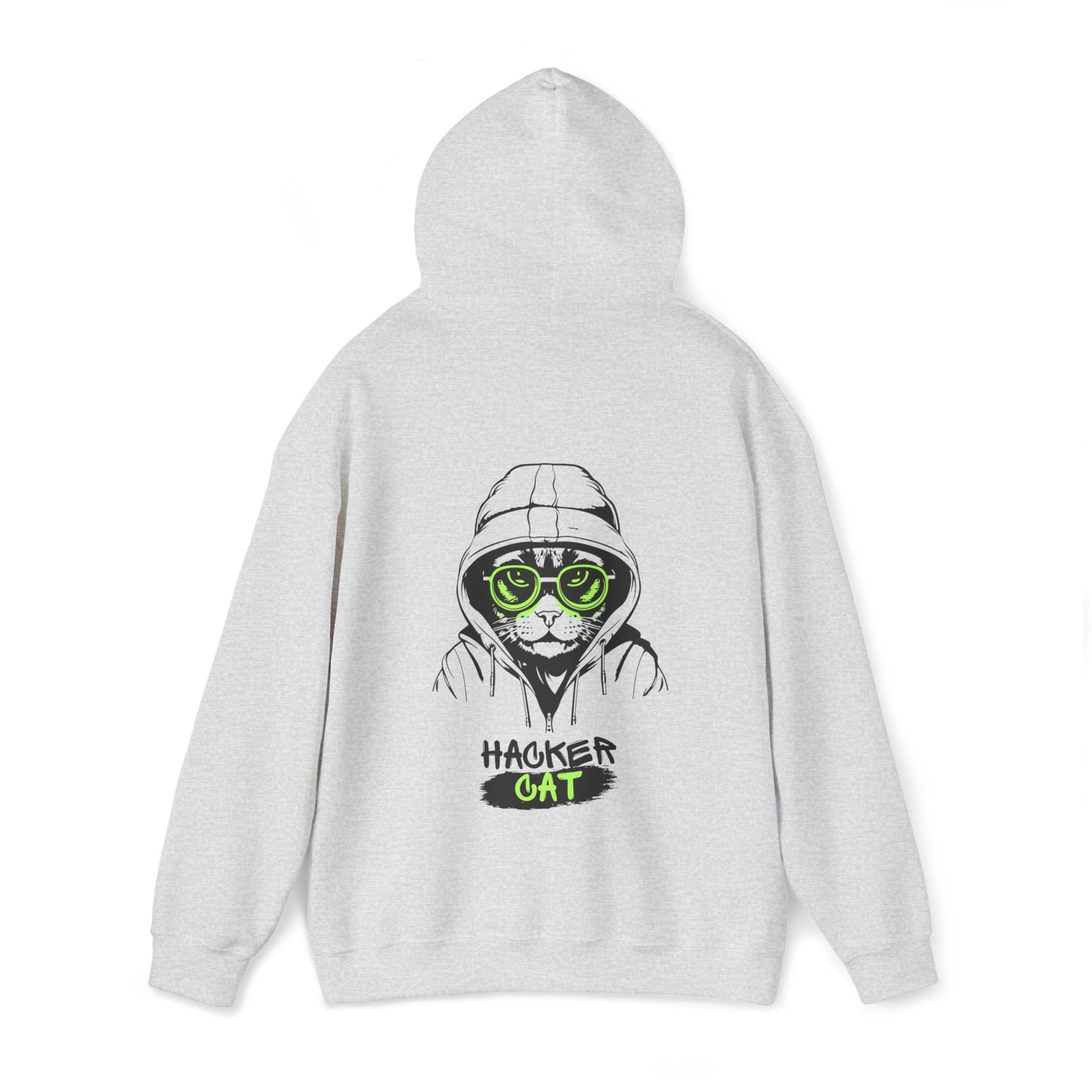 Unisex Hacker Cat Heavy Blend™ Hooded Sweatshirt (Multiple Colours)