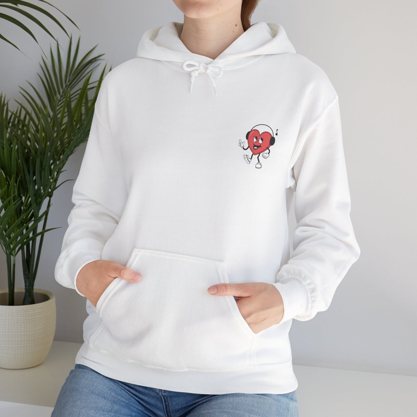 I Adore You White Unisex Heavy Blend™ Hooded Sweatshirt