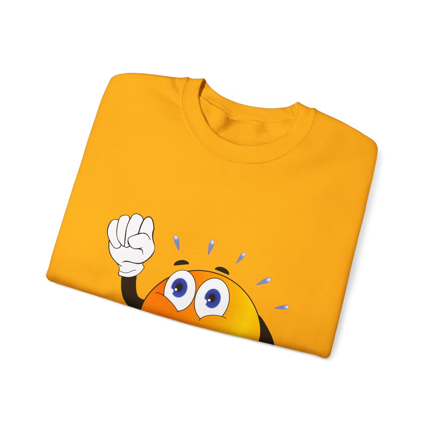 Unisex Running Retro Face Heavy Blend⢠Crewneck Sweatshirt (Multiple Colours)