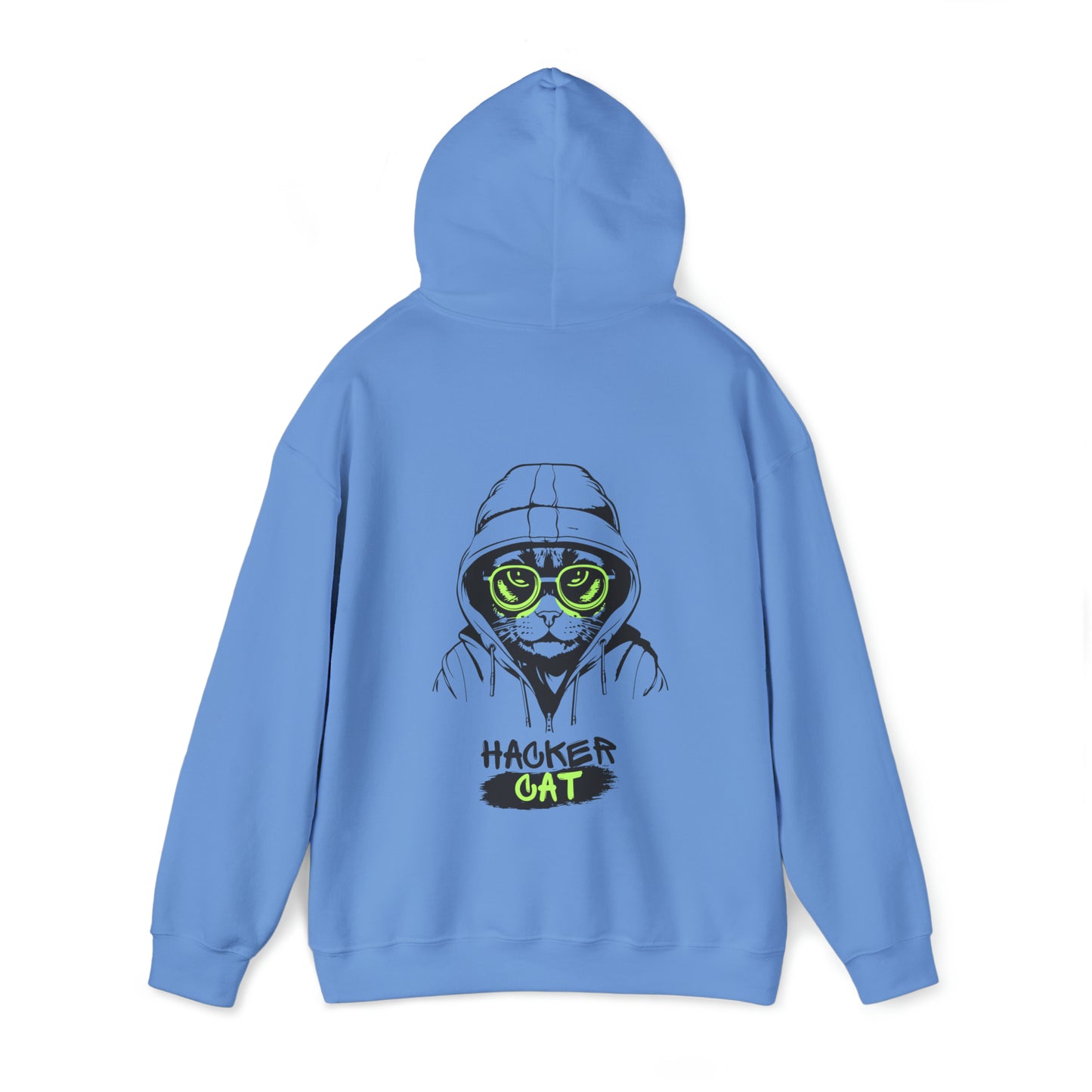 Unisex Hacker Cat Heavy Blend™ Hooded Sweatshirt (Multiple Colours)