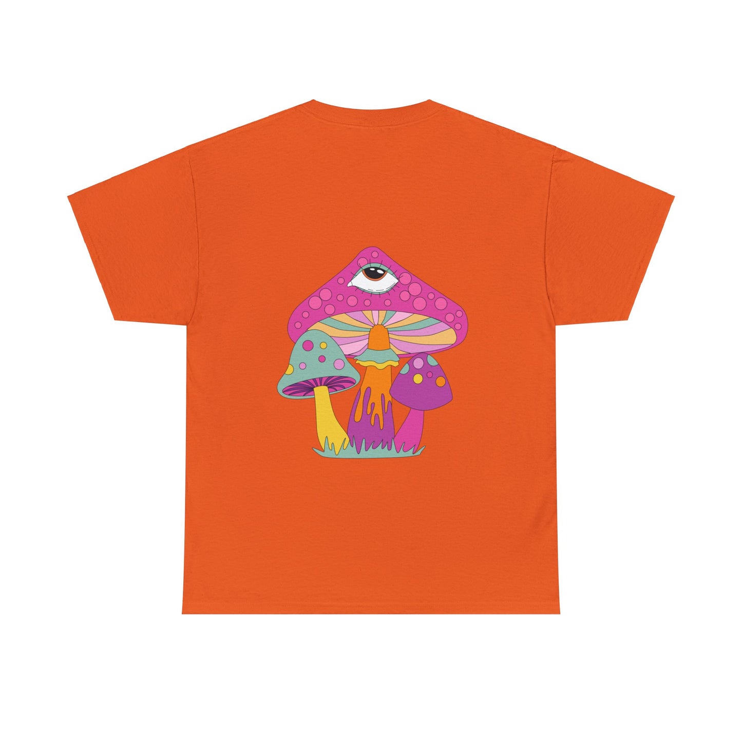 Unisex Trippy Mushrooms Good Vibes T-Shirt (Multiple Colours)