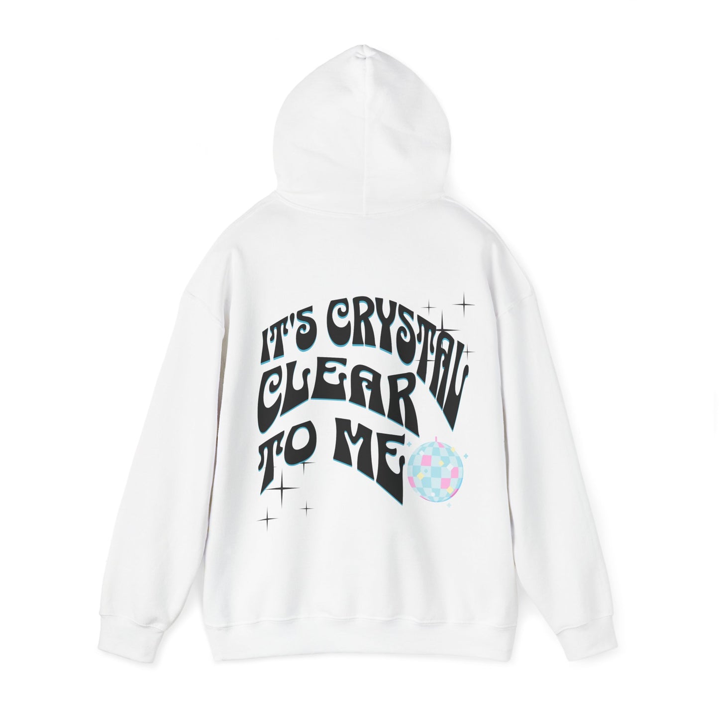 It's Crystal Clear To Me White Unisex Heavy Blend™ Hooded Sweatshirt