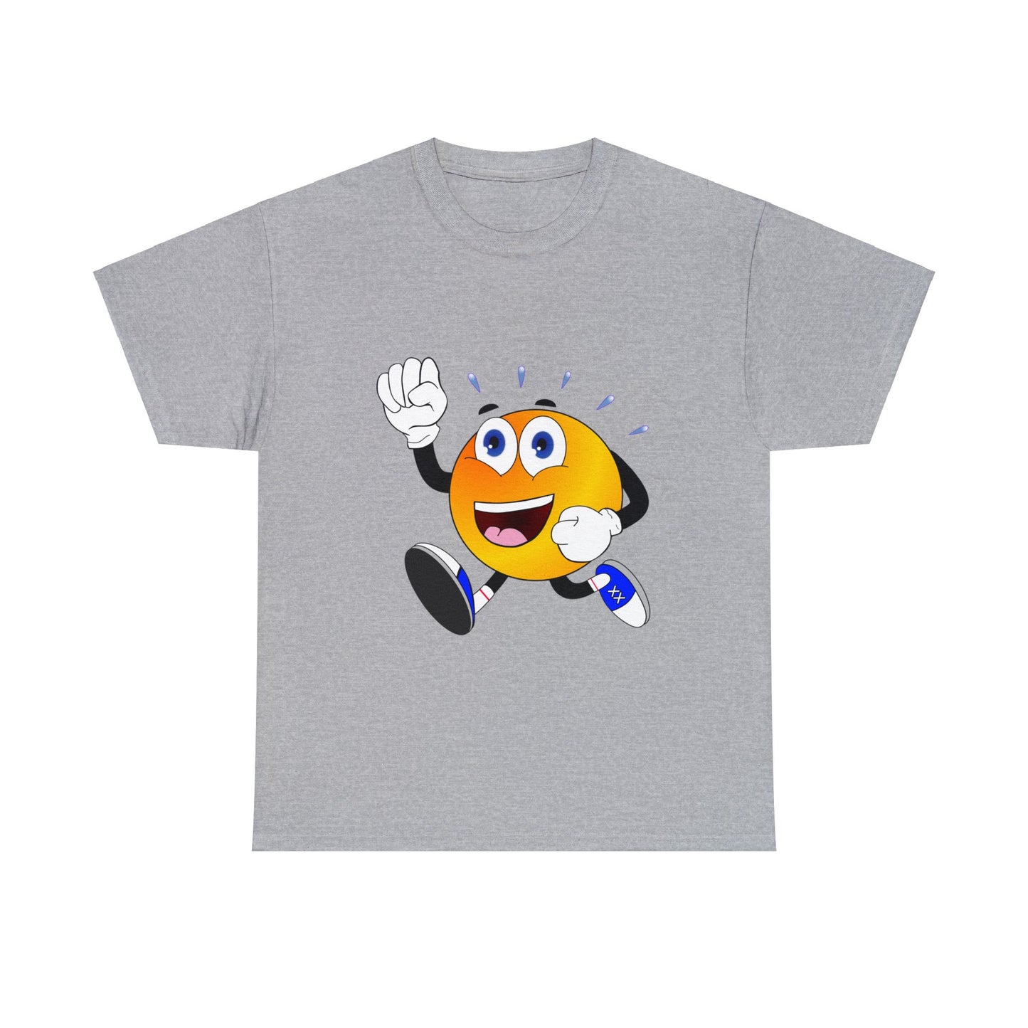 Unisex Retro Running Head Heavy Cotton Tee (Multiple Colours)