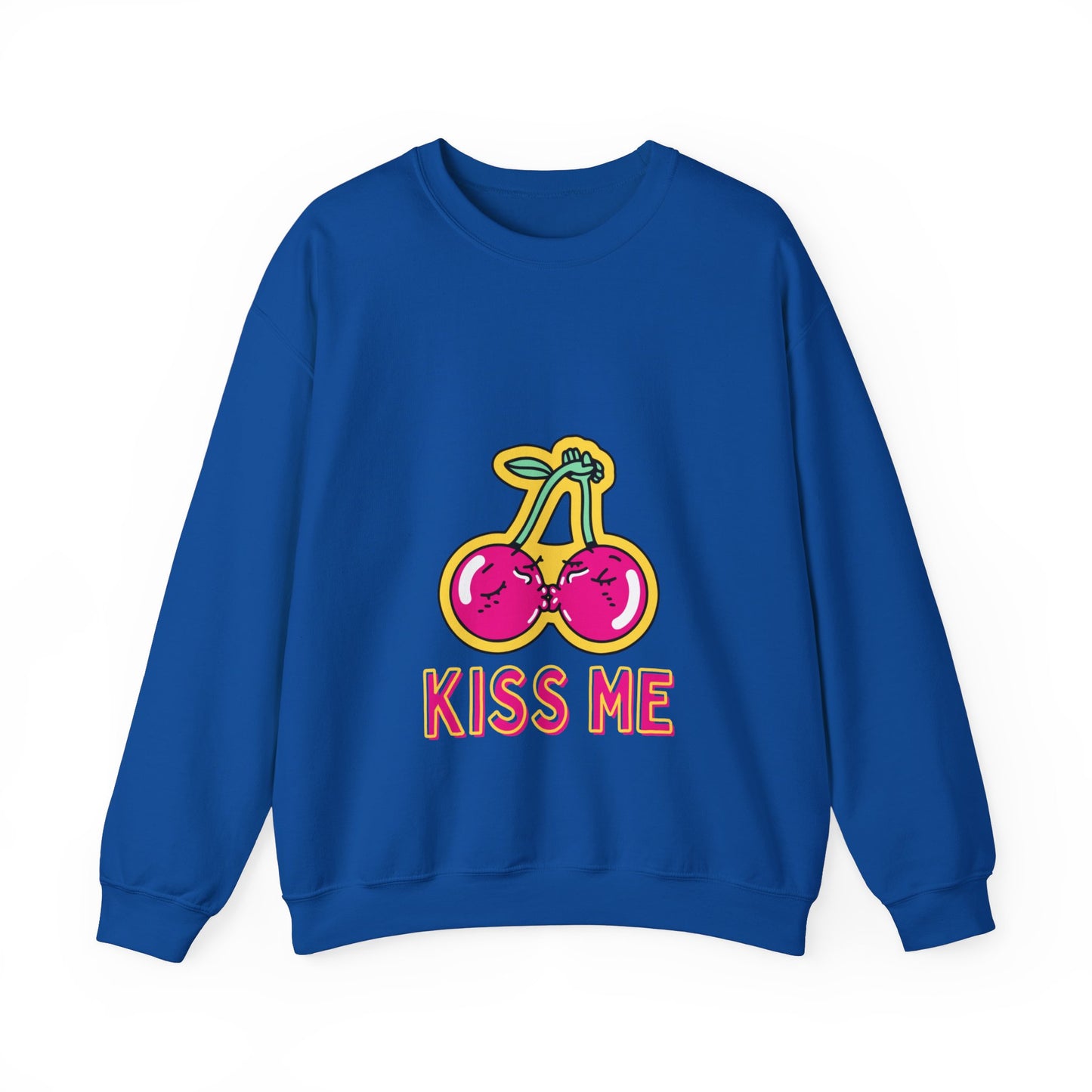 Cosy Kiss Me Kissing Cherries Unisex Heavy Blend⢠Crewneck Sweatshirt (Multiple Colours)