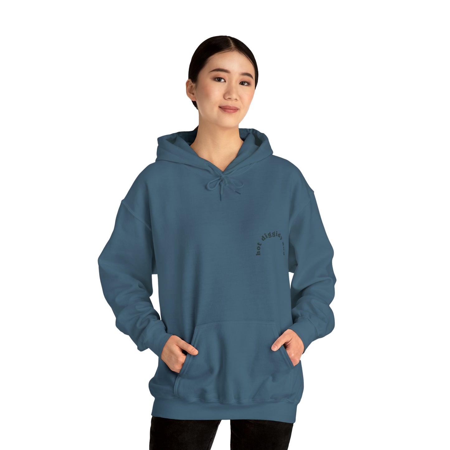 Unisex Retro Hot Diggidy Dog Heavy Blend™ Hooded Sweatshirt (Multiple Colours)