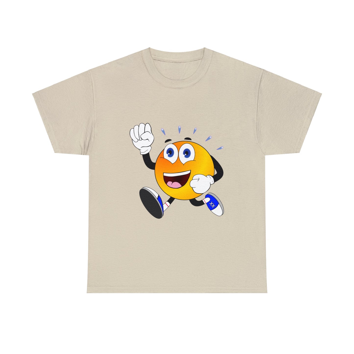 Unisex Retro Running Head Heavy Cotton Tee (Multiple Colours)