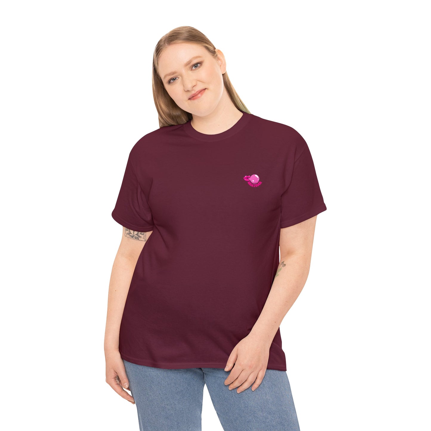 Unisex Whatever Lip Bubble Blowing T-shirt (Multiple Colours)