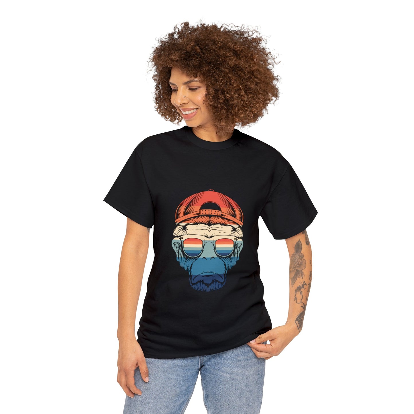 Unisex Monkey Vibes Heavy Cotton Tee
