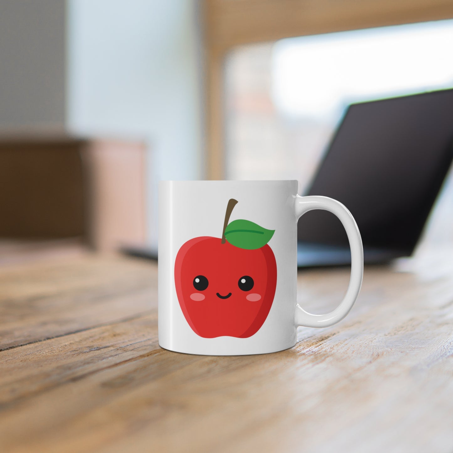 Happy Red Apple Coffee or Tea Mug
