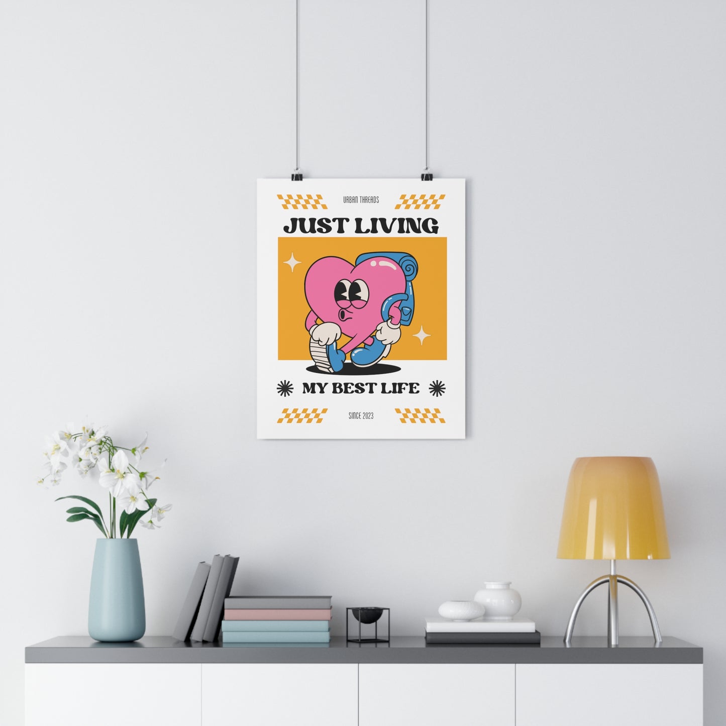 Just Living My Best Life Premium Paper Poster