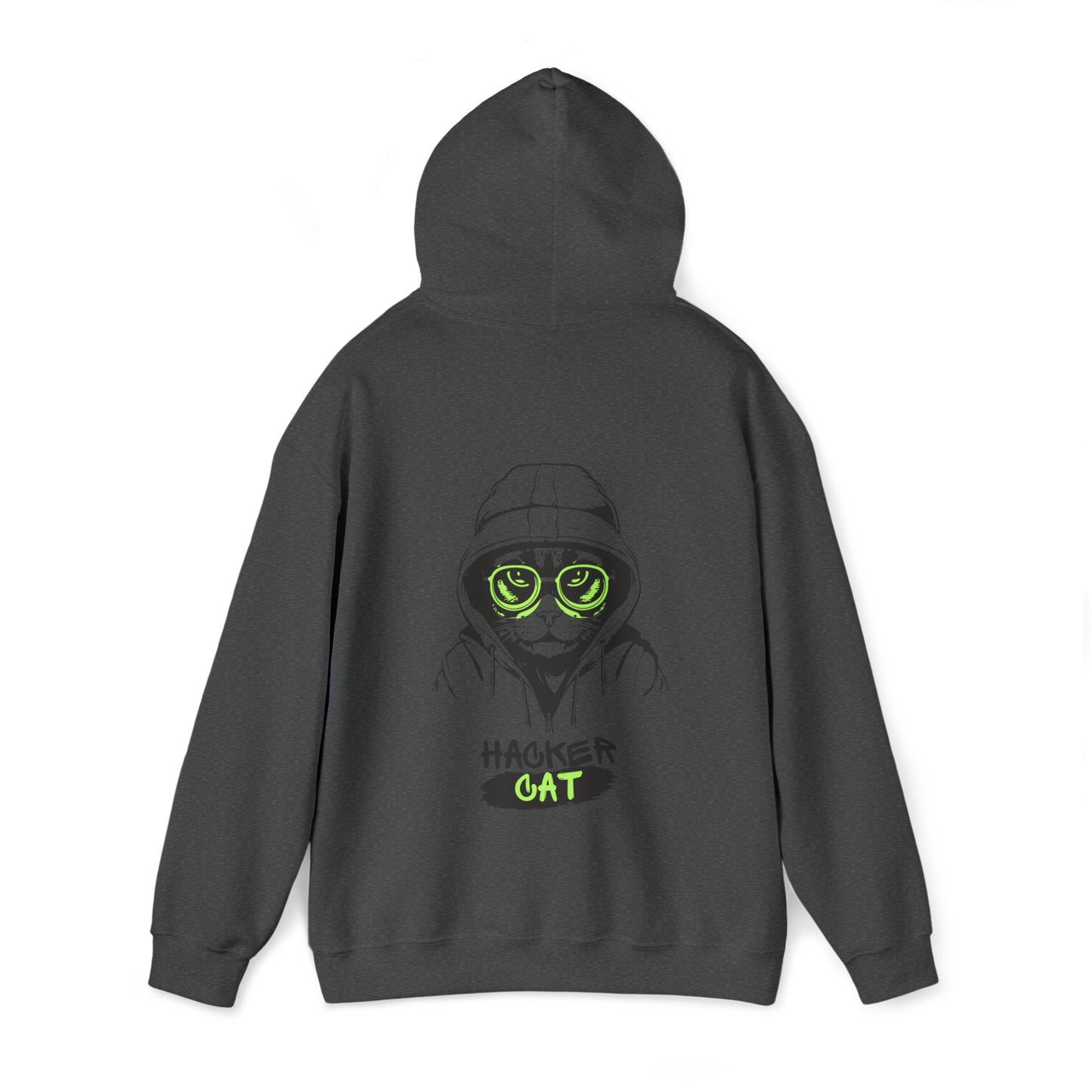 Unisex Hacker Cat Heavy Blend™ Hooded Sweatshirt (Multiple Colours)