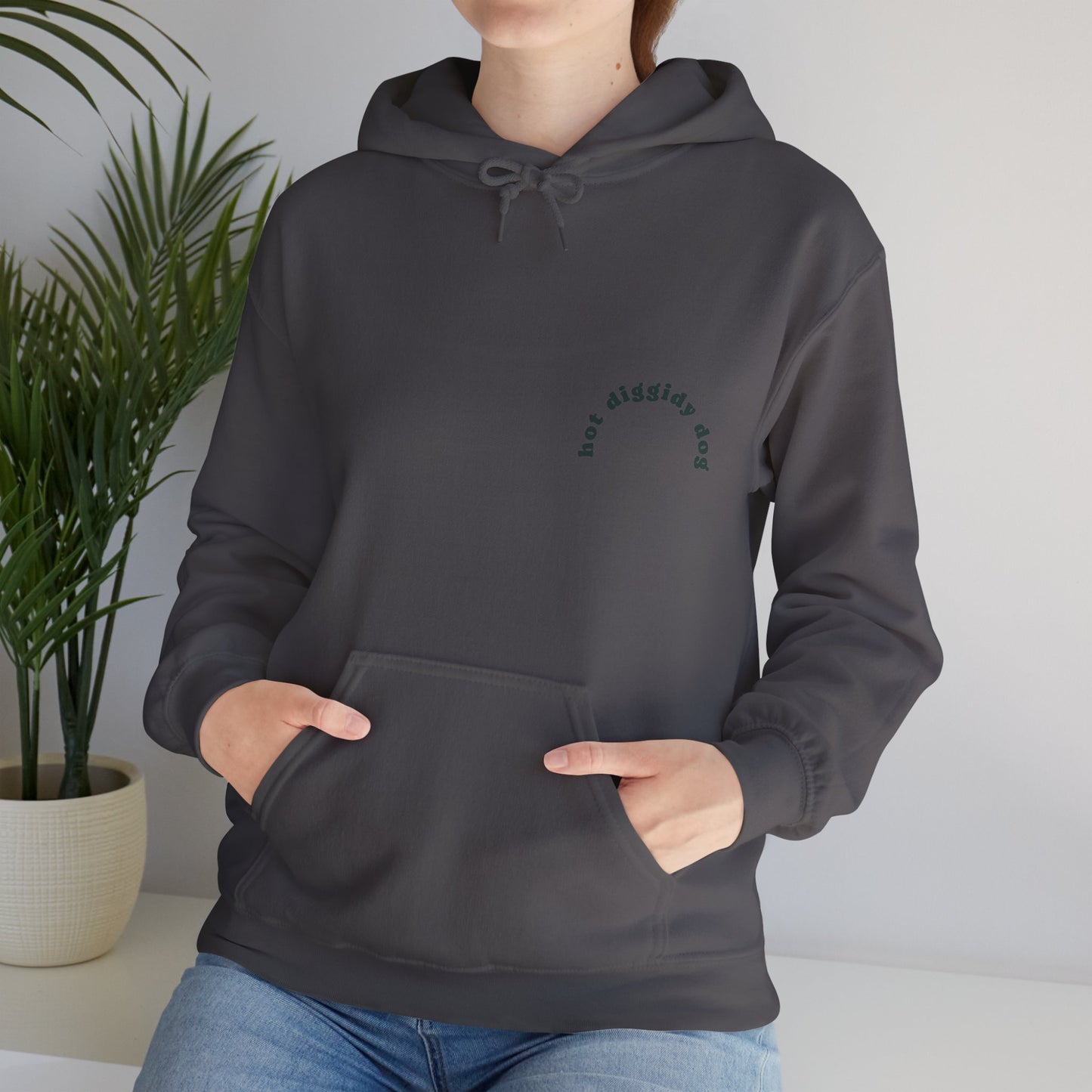 Unisex Retro Hot Diggidy Dog Heavy Blend™ Hooded Sweatshirt (Multiple Colours)
