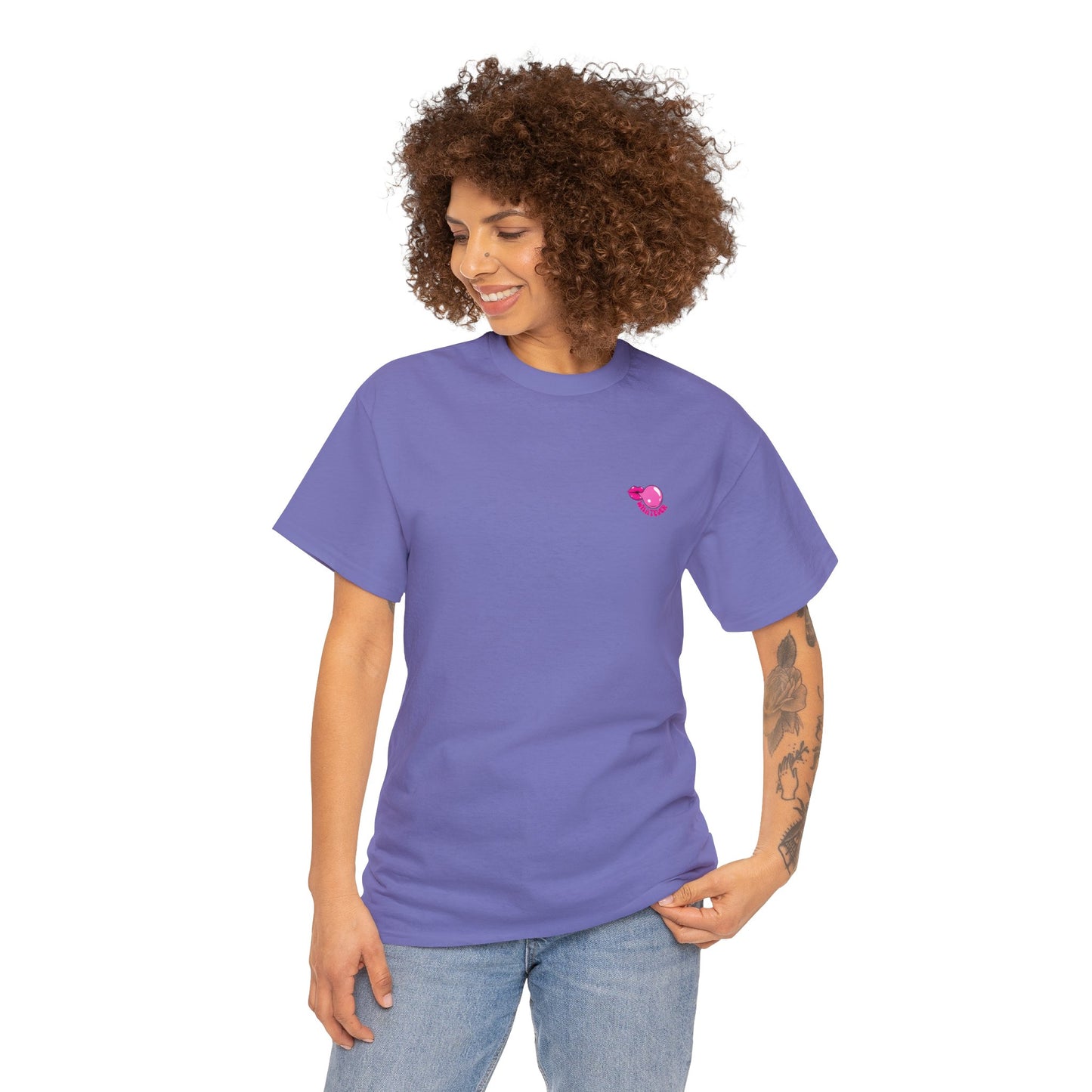 Unisex Whatever Lip Bubble Blowing T-shirt (Multiple Colours)