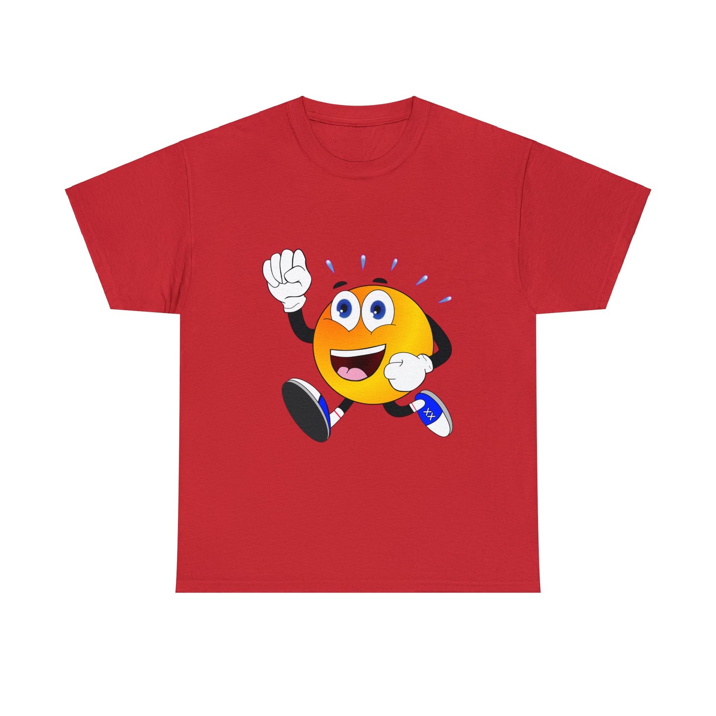 Unisex Retro Running Head Heavy Cotton Tee (Multiple Colours)