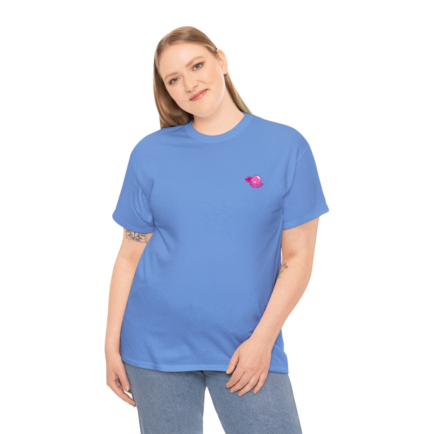 Unisex Whatever Lip Bubble Blowing T-shirt (Multiple Colours)
