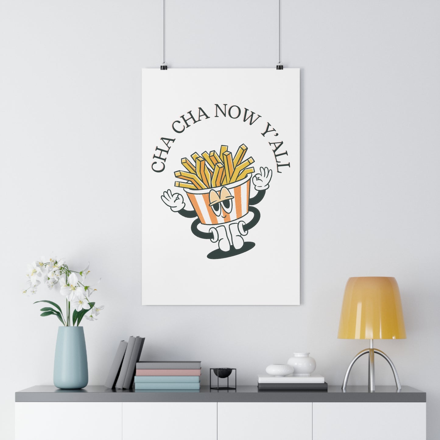 Cha Cha Now Y'All Premium Paper Poster