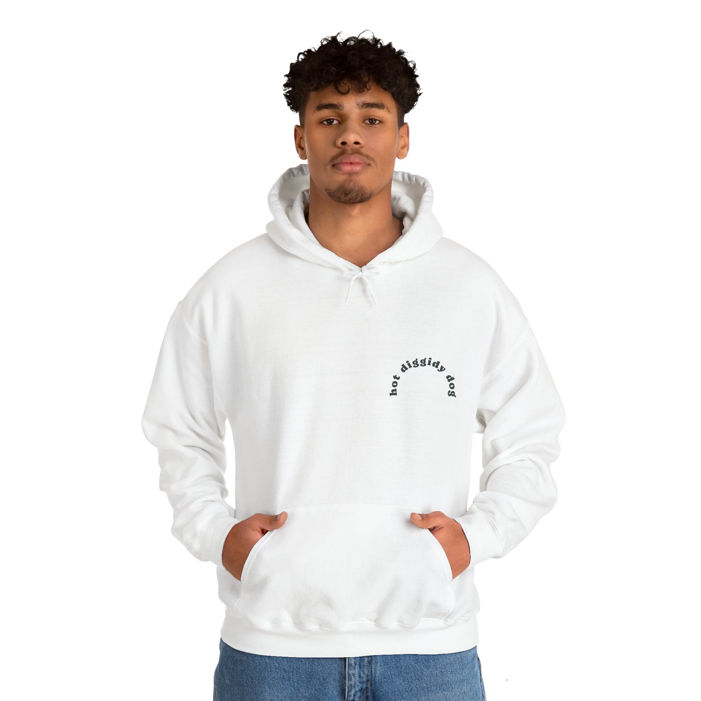 Unisex Retro Hot Diggidy Dog Heavy Blend™ Hooded Sweatshirt (Multiple Colours)