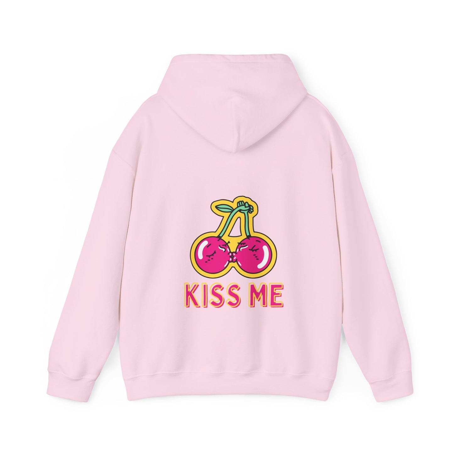 Unisex Kissing Cherries Kiss Me Heavy Blend⢠Hooded Sweatshirt (Multiple Colours)