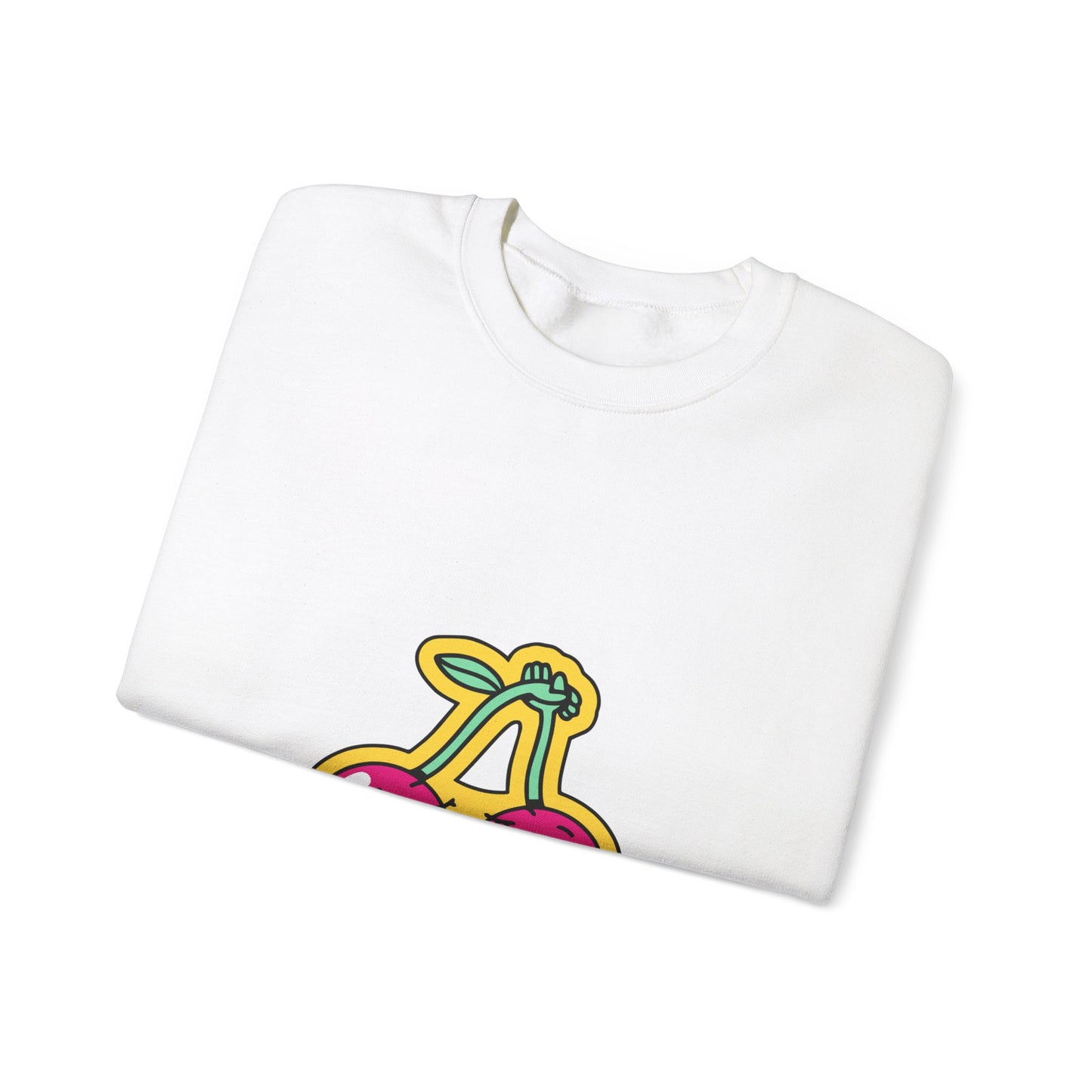 Cosy Kiss Me Kissing Cherries Unisex Heavy Blend⢠Crewneck Sweatshirt (Multiple Colours)