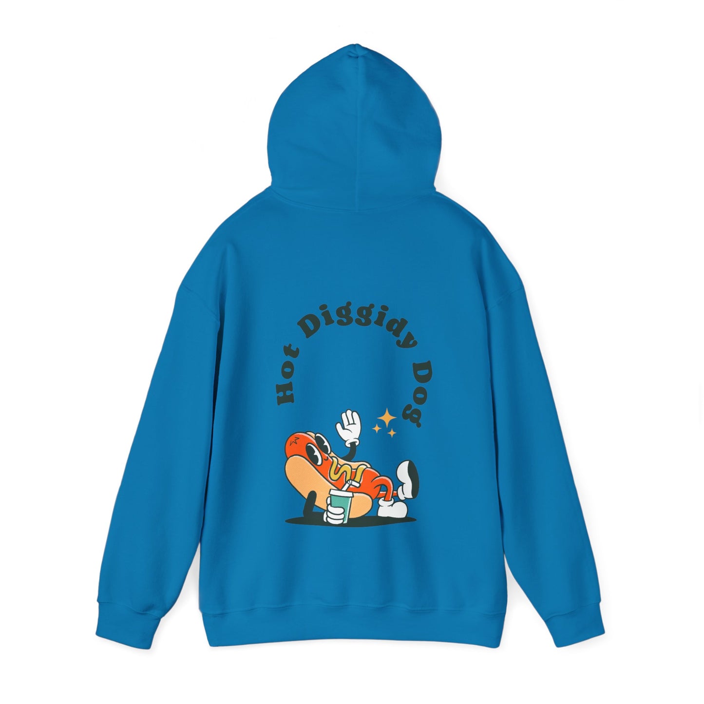 Unisex Retro Hot Diggidy Dog Heavy Blend™ Hooded Sweatshirt (Multiple Colours)