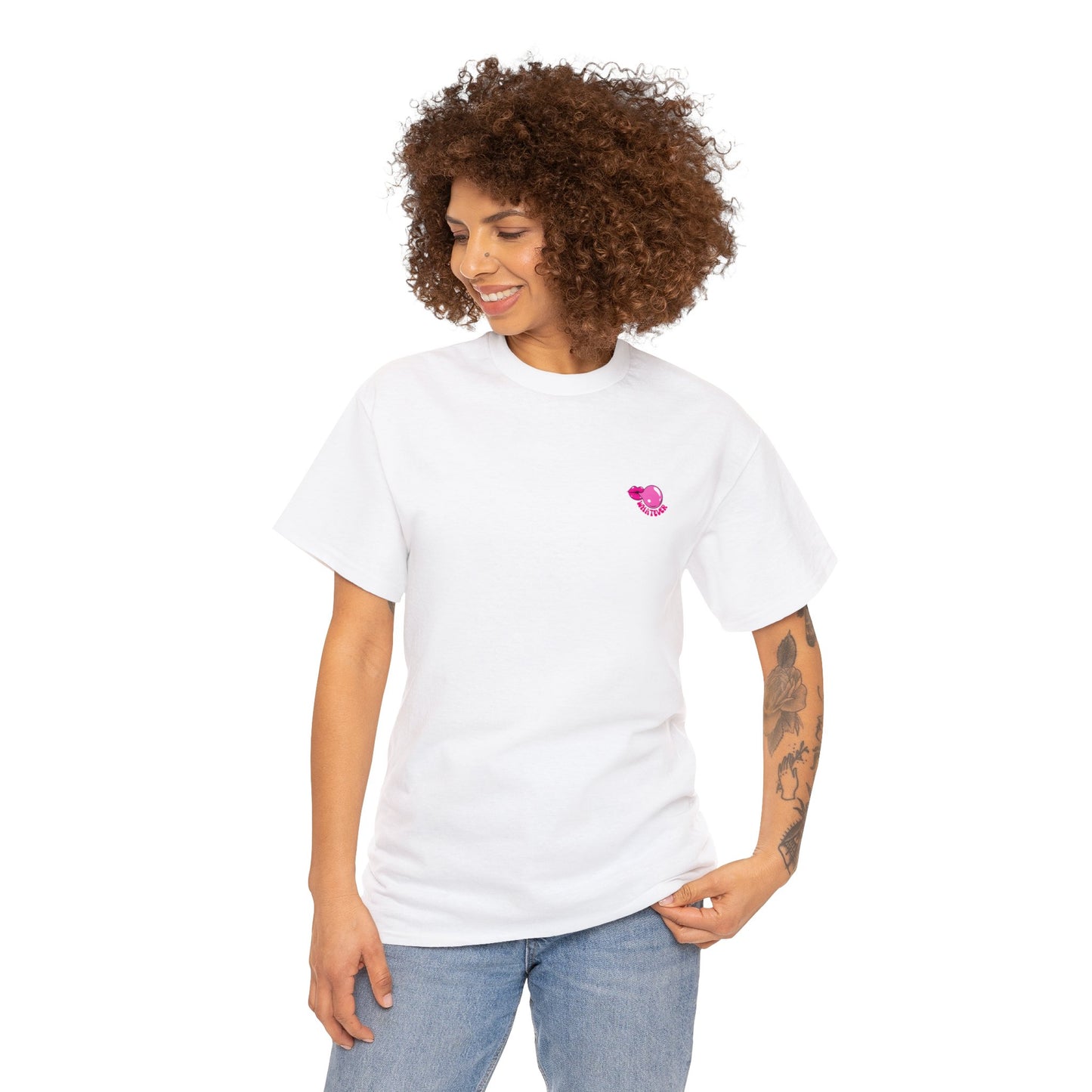 Unisex Whatever Lip Bubble Blowing T-shirt (Multiple Colours)