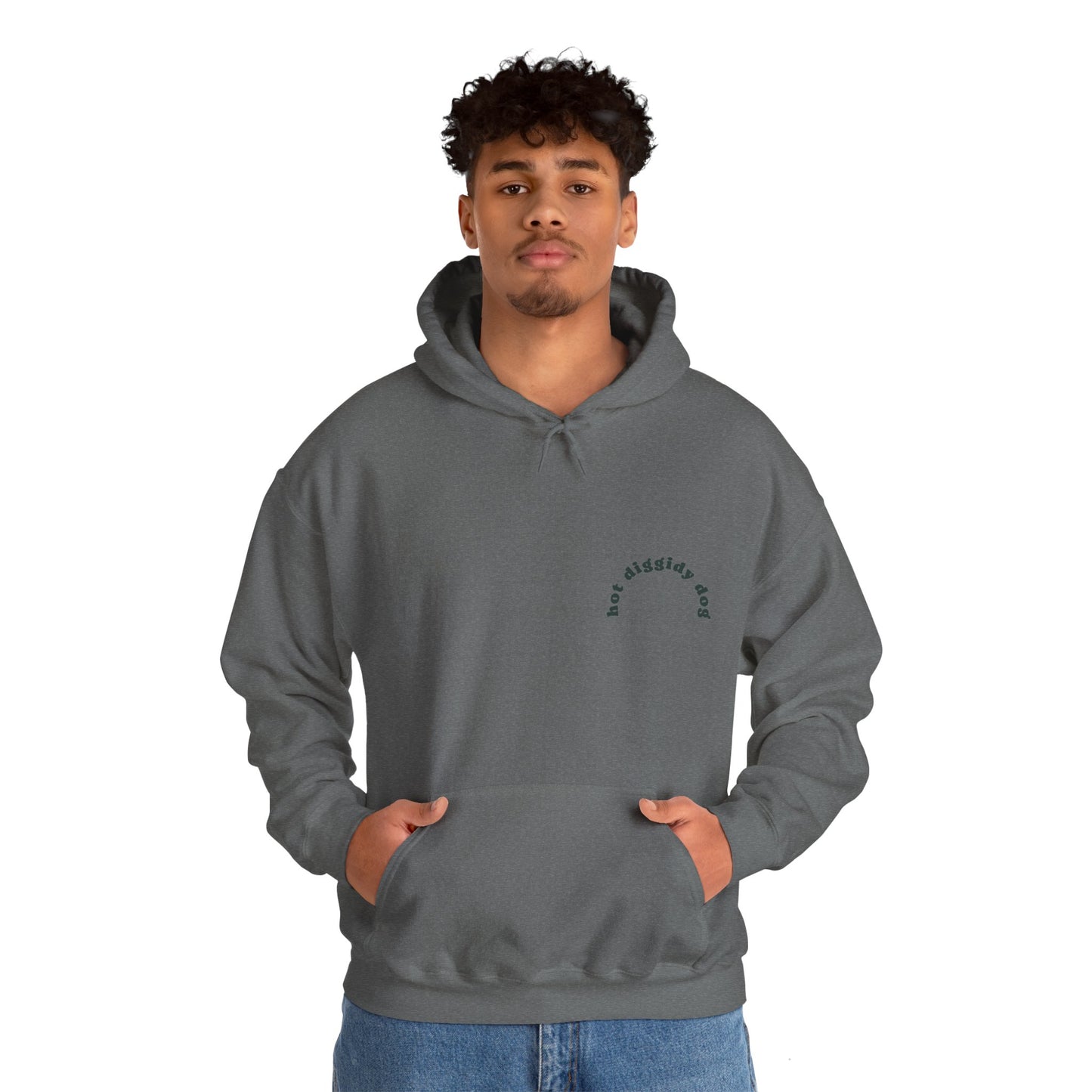 Unisex Retro Hot Diggidy Dog Heavy Blend™ Hooded Sweatshirt (Multiple Colours)