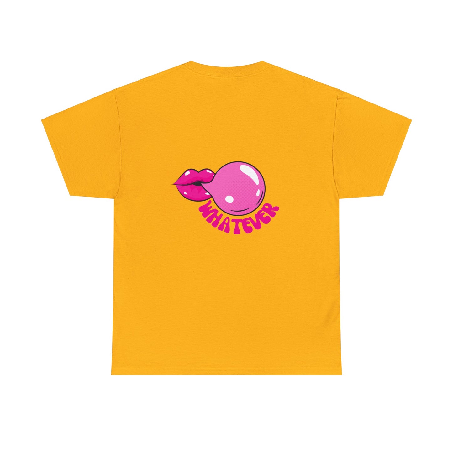 Unisex Whatever Lip Bubble Blowing T-shirt (Multiple Colours)