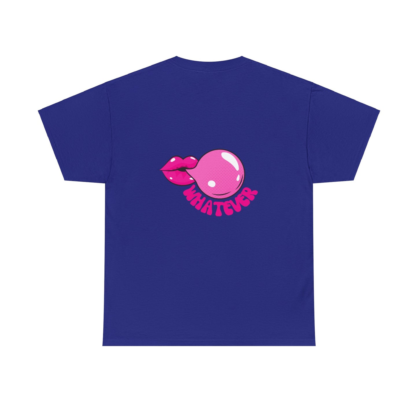 Unisex Whatever Lip Bubble Blowing T-shirt (Multiple Colours)