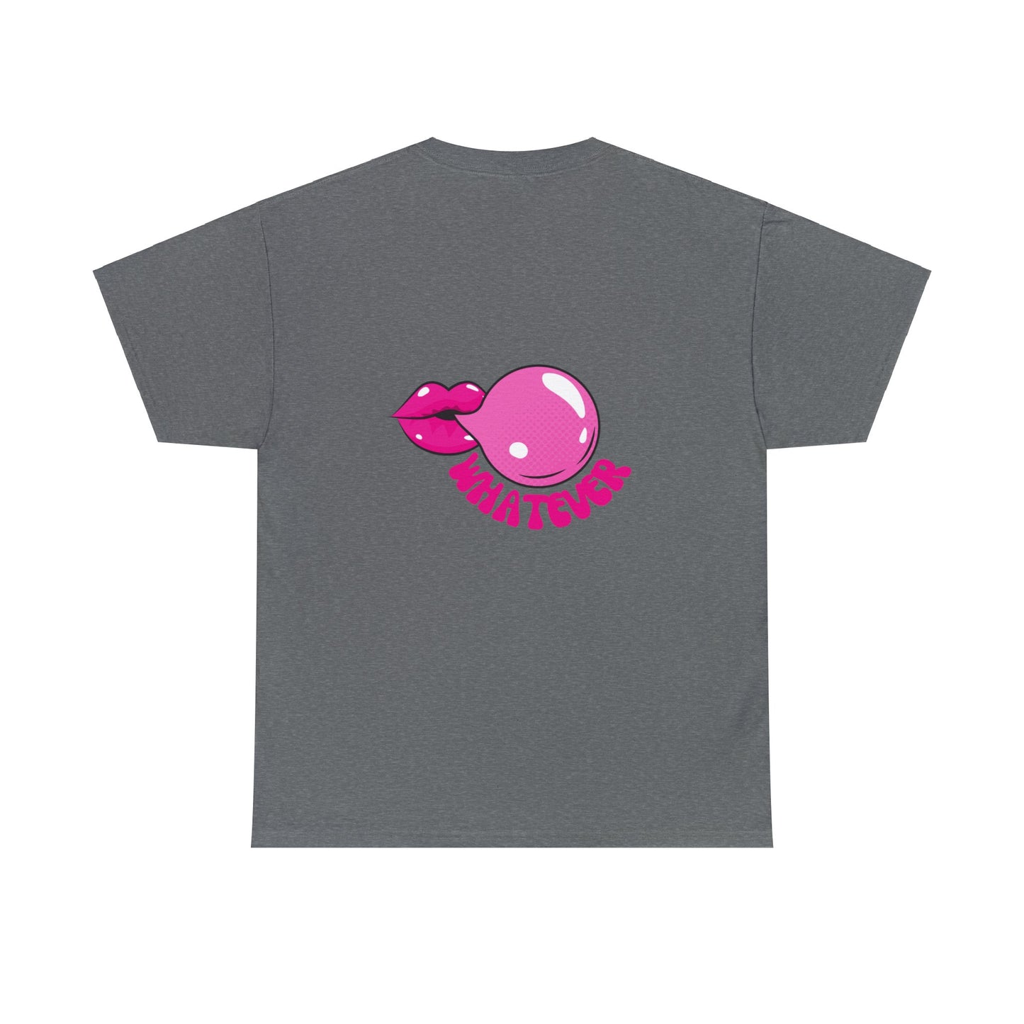 Unisex Whatever Lip Bubble Blowing T-shirt (Multiple Colours)