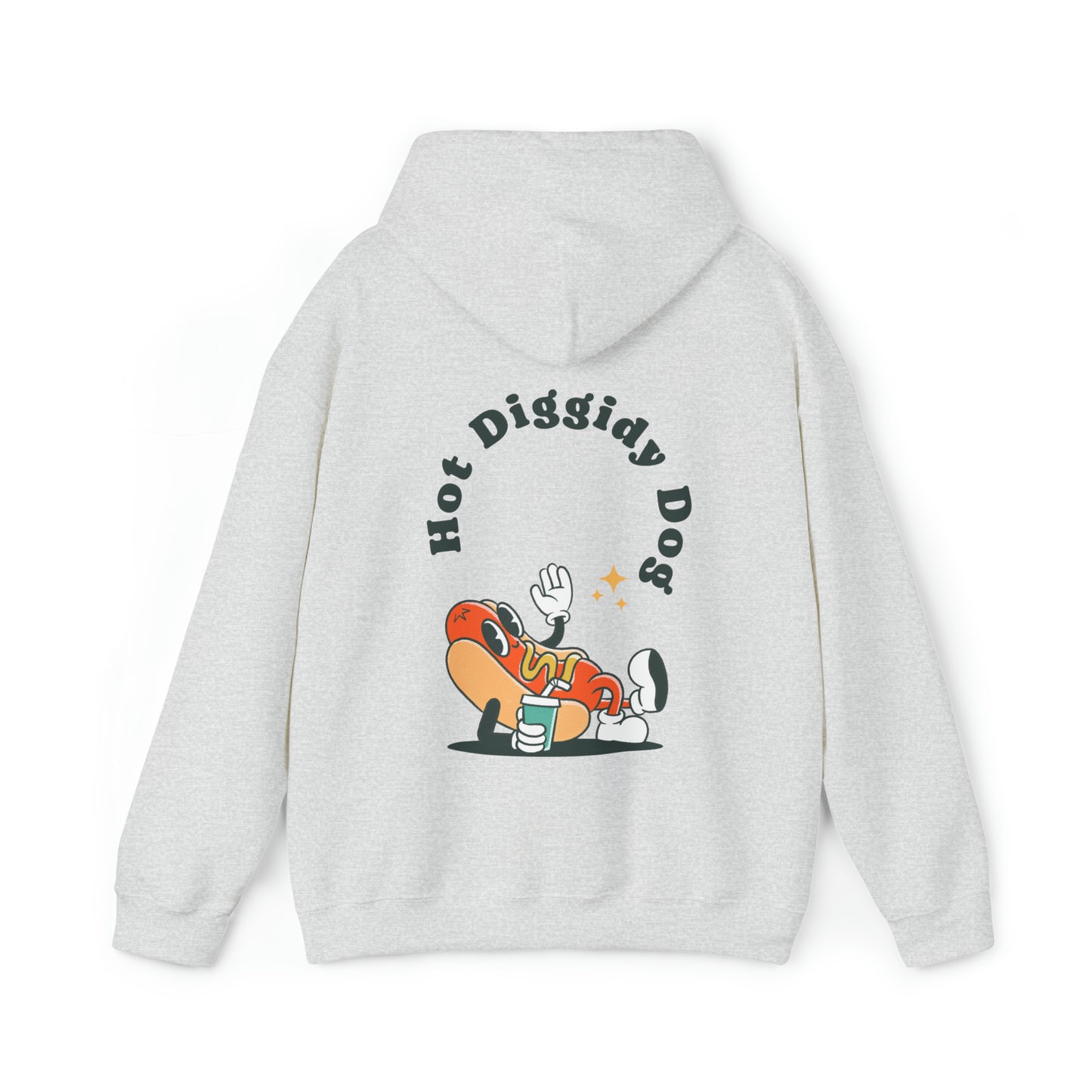 Unisex Retro Hot Diggidy Dog Heavy Blend™ Hooded Sweatshirt (Multiple Colours)