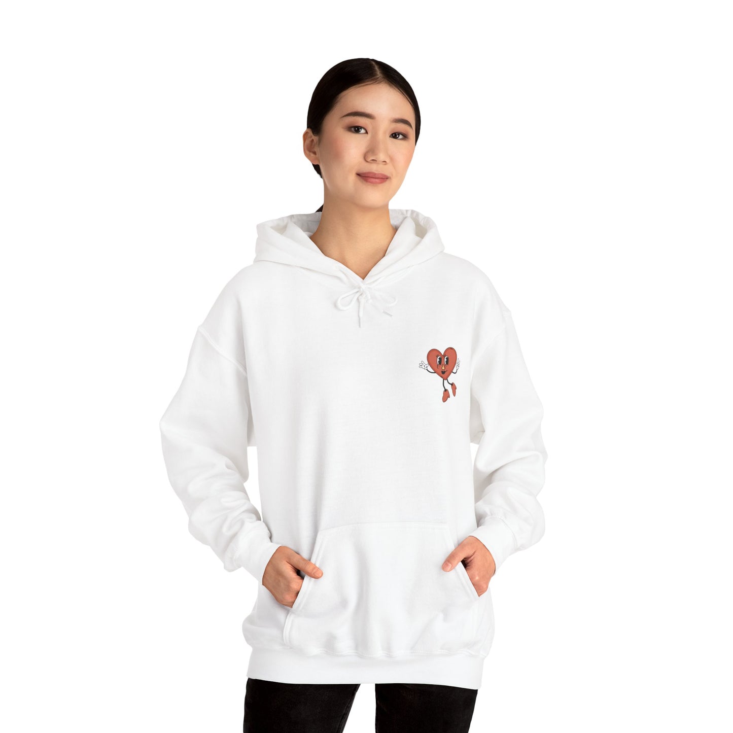 Welcome To The Heartbreak Hotel White Unisex Heavy Blend™ Hooded Sweatshirt