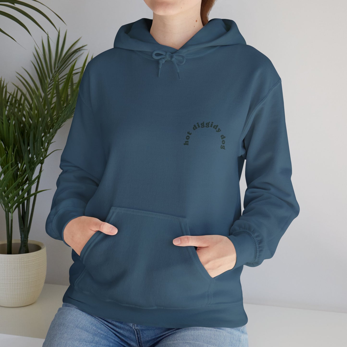 Unisex Retro Hot Diggidy Dog Heavy Blend™ Hooded Sweatshirt (Multiple Colours)